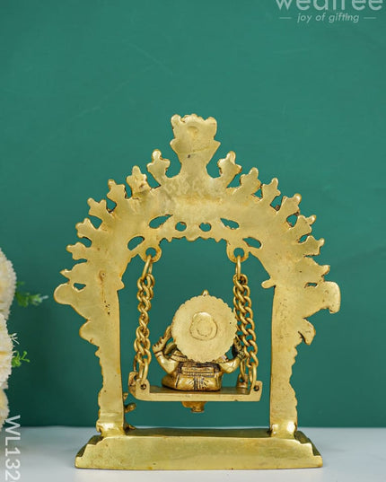 Brass Ganesha Jhoola With Kirtimukha - Wl1320 Figurines