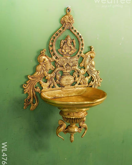 Brass Ganesha Wall Hanging - Wl4760