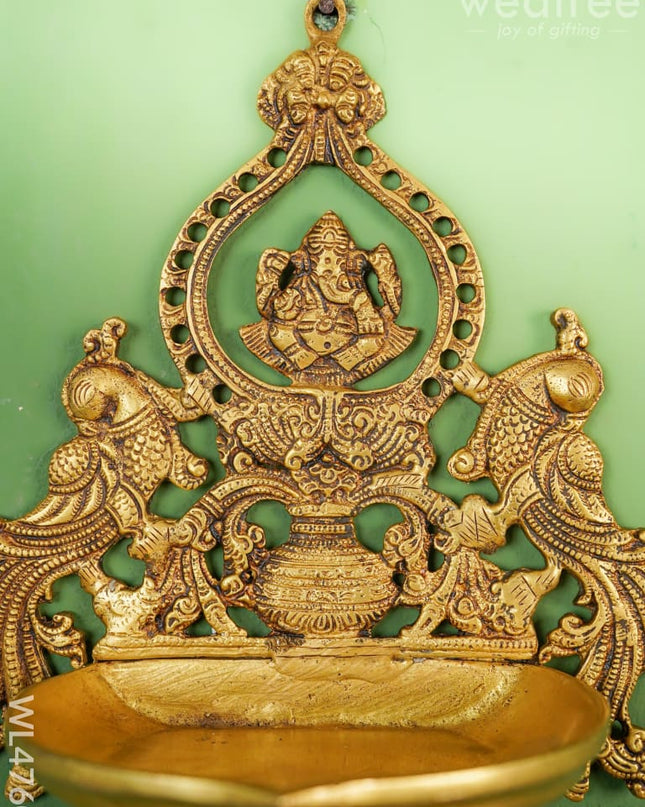 Brass Ganesha Wall Hanging - Wl4760