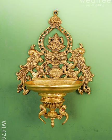 Brass Ganesha Wall Hanging - Wl4760