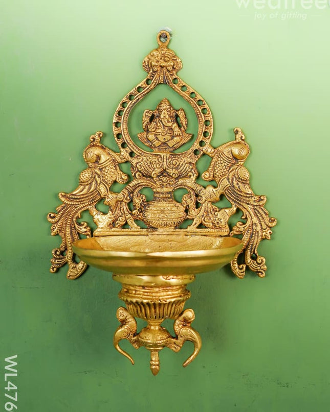 Brass Ganesha Wall Hanging - Wl4760