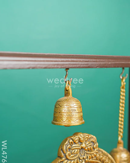 Brass Ganesha With Wooden Frame - Wl4767 Frames