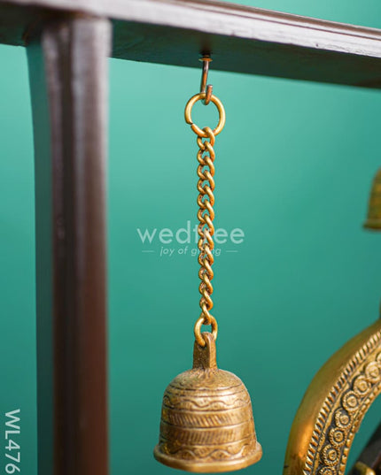 Brass Ganesha With Wooden Frame - Wl4767 Frames