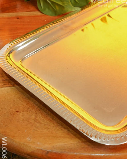 Brass Glass Set With Tray - Wl0065 Utility