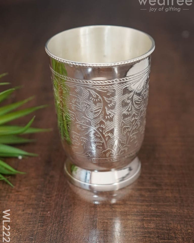 Brass Glass Set With Tray - Wl2223 Utility