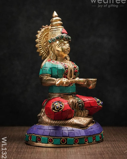 Brass Goddess Annapoorna - Wl1321 Figurines