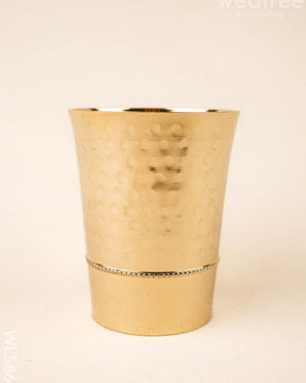 Brass Hammer Glass - 4 inch - WL5861 - Brass Utility