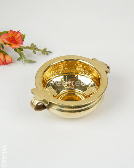 Brass Hammered Urli - 5 Inch Wl4622
