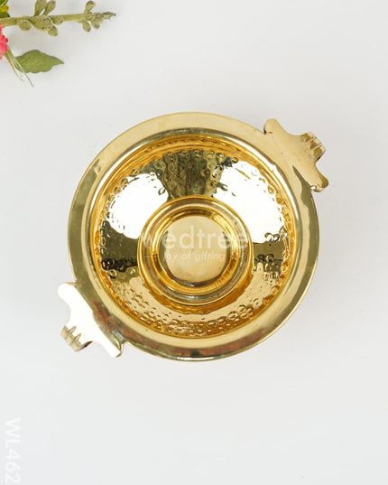 Brass Hammered Urli - 5 Inch Wl4622