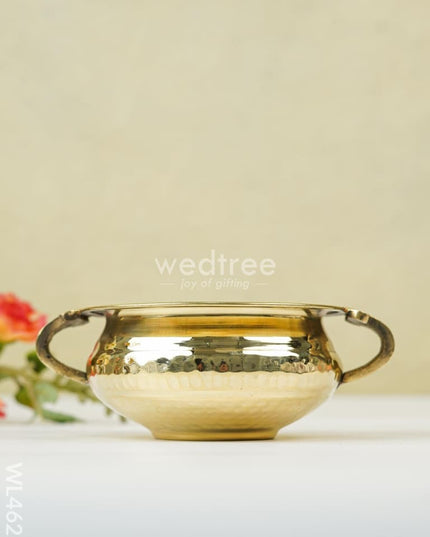 Brass Hammered Urli - 5 Inch Wl4622