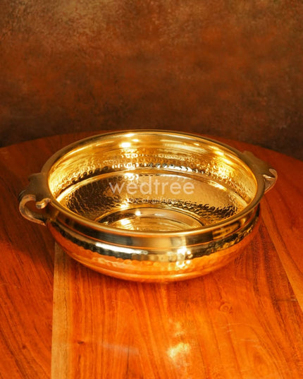 Brass Hammered Urli - Wl0115