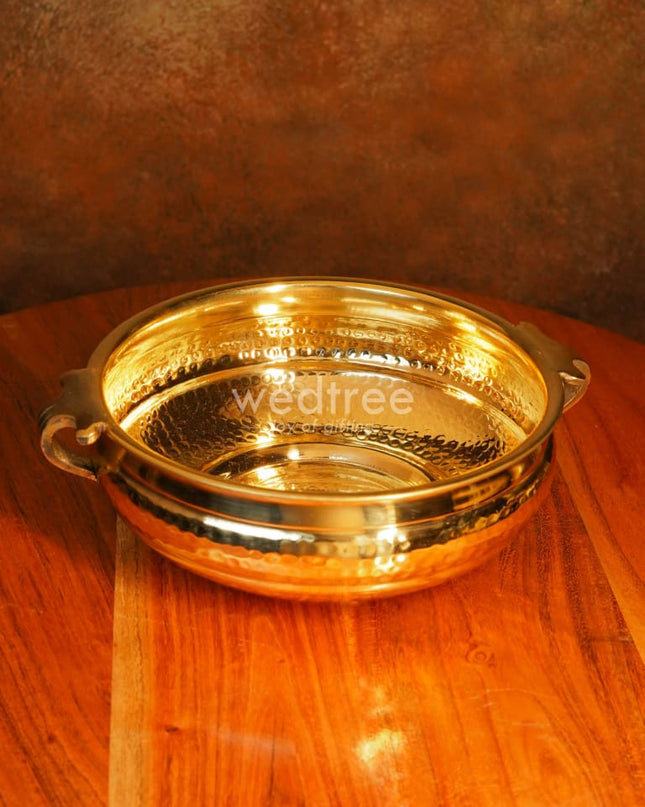 Brass Hammered Urli - Wl0115