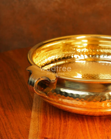 Brass Hammered Urli - Wl0115