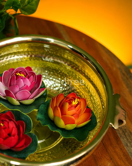 Brass Hammered Urli - Wl0115