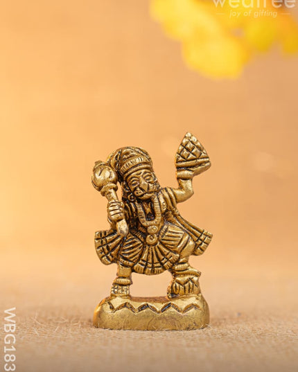 Brass Hanuman Idol - 2 inch - WBG1833 - Brass Figurines - RG