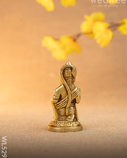 Brass Hanuman Idol - 3 inch - WL5296 - Brass Figurines