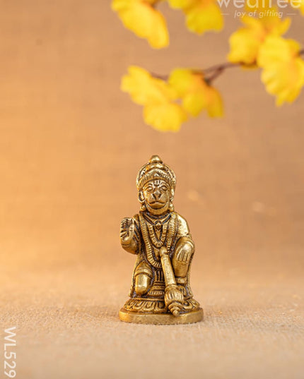 Brass Hanuman Idol - 3 inch - WL5296 - Brass Figurines