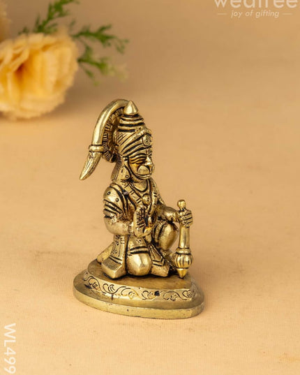 Brass Hanuman Idol - 4 inch - WL4992 Brass Figurines