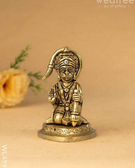 Brass Hanuman Idol - 4 inch - WL4992 Brass Figurines