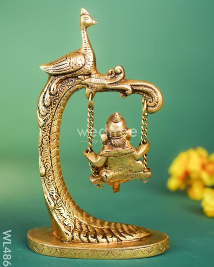 Brass Jhoola Ganesha - 9 inch - WL4860 Brass Figurines