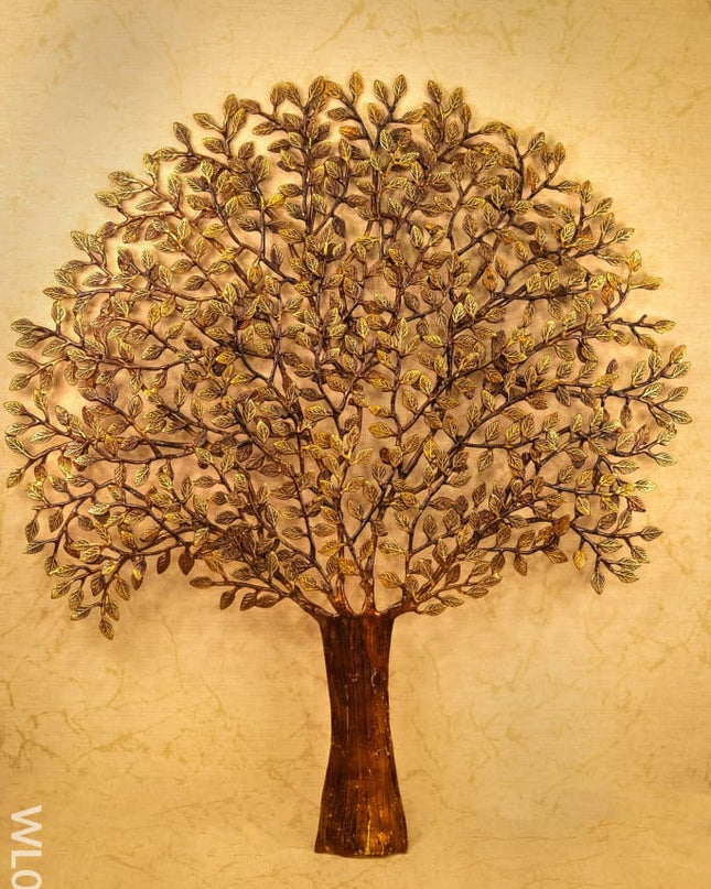 Brass Kalpavriksha Tree - 33 inch - WL0100 - Brass Decor