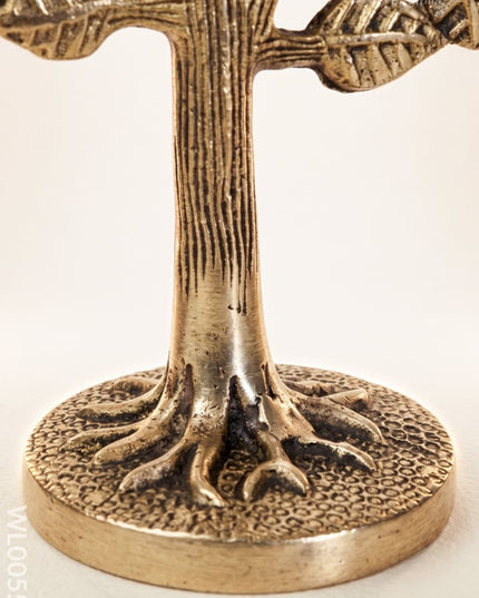 Brass Kalpavriksha Tree - Black Antique Finish - WL0055-2 - Brass Decor