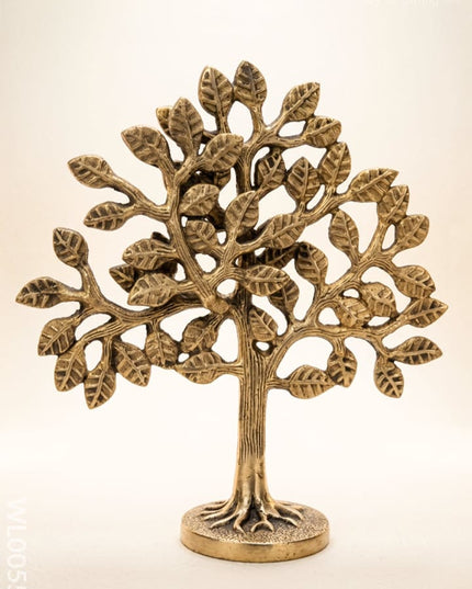 Brass Kalpavriksha Tree - Black Antique Finish - WL0055-2 - Brass Decor