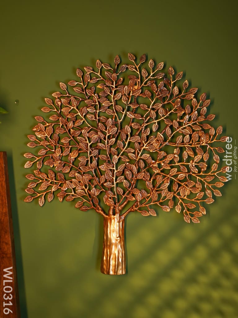 Kalpa Vriksha Tree - Brown Antique Finish (Medium) Wl0316 Brass Figurines