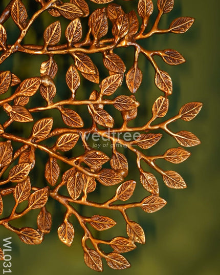 Kalpa Vriksha Tree - Brown Antique Finish (Medium) Wl0316 Brass Figurines