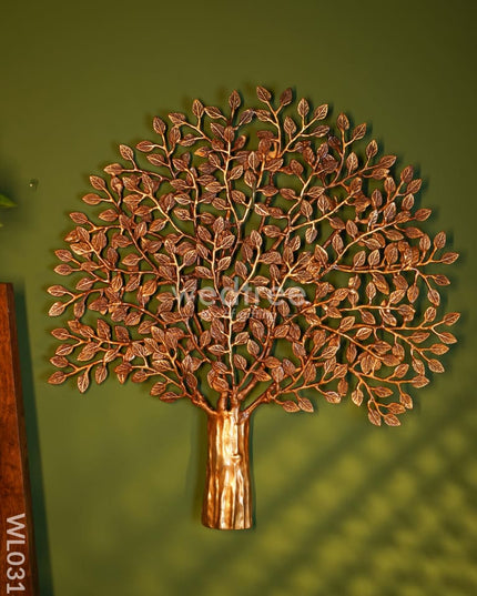 Kalpa Vriksha Tree - Brown Antique Finish (Medium) Wl0316 Brass Figurines