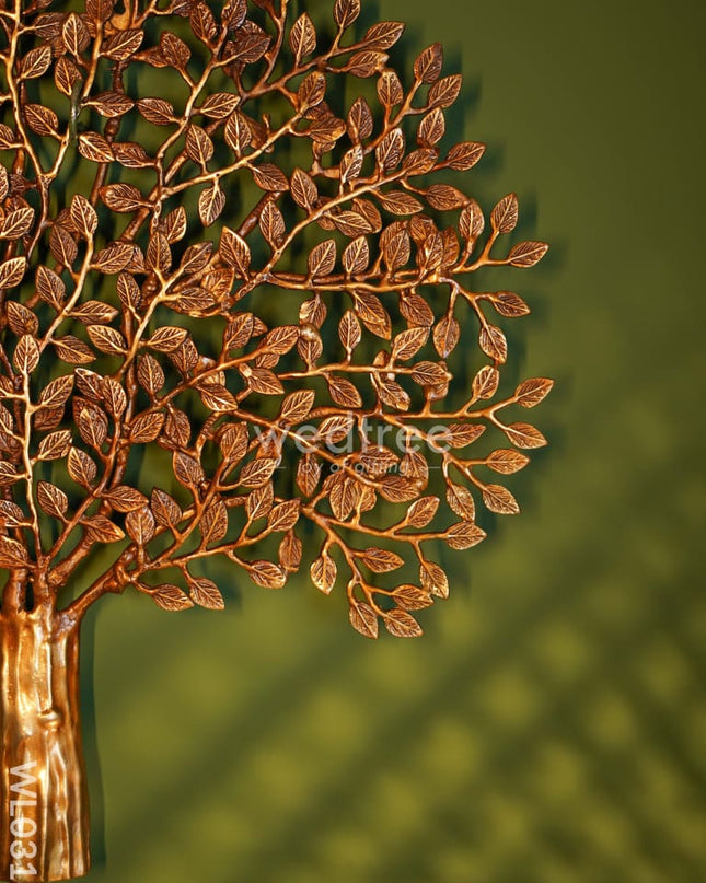 Kalpa Vriksha Tree - Brown Antique Finish (Medium) Wl0316 Brass Figurines