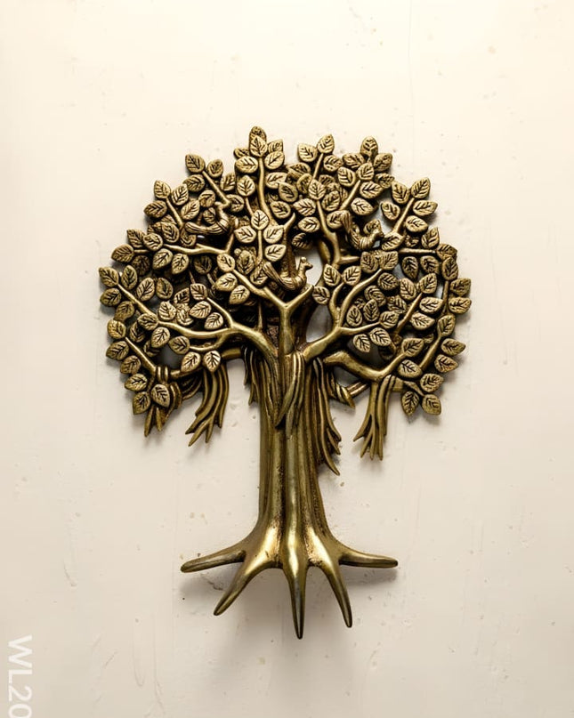 Brass Kalpavriksha Tree with Root - WL2093 - Brass Decor