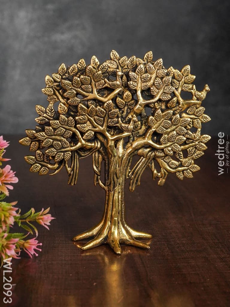 Brass Kalpavriksha Tree With Root - Wl2093 Figurines