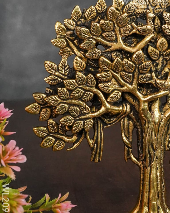 Brass Kalpavriksha Tree with Root - WL2093 - Brass Decor