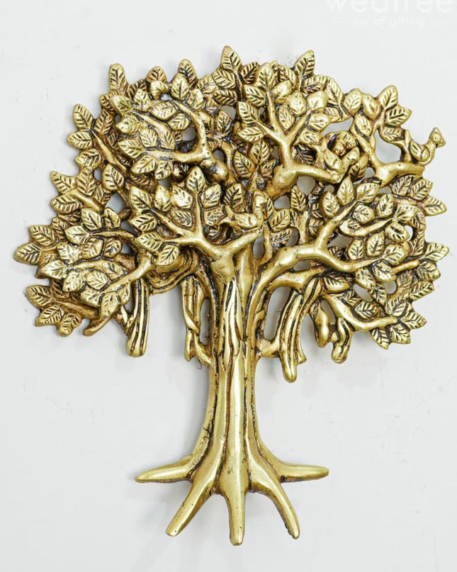 Brass Kalpavriksha Tree With Roots - Wl2552 Decor
