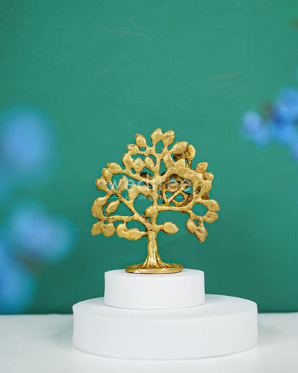 Brass Kalpavriksha Tree with Tile Work - WL4546