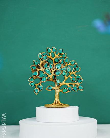 Brass Kalpavriksha Tree with Tile Work - WL4546