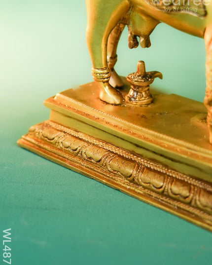Brass Kamadhenu Idol - 9 inch - WL4873 Brass Figurines
