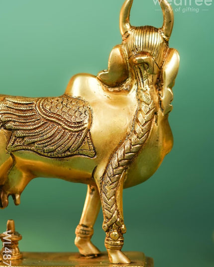 Brass Kamadhenu Idol - 9 inch - WL4873 Brass Figurines