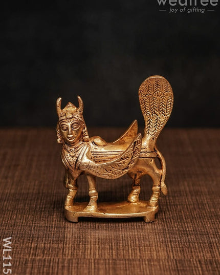 Brass Kamadhenu - Wl1159 Figurines