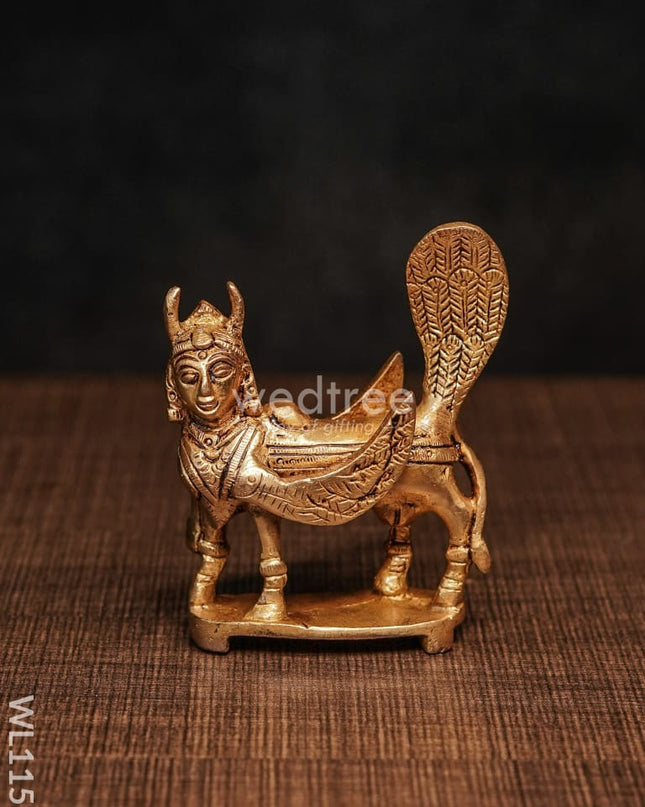 Brass Kamadhenu - Wl1159 Figurines