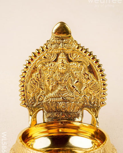 Brass Kamakshi Diya - 5 inch - WL5863 - Brass Diya