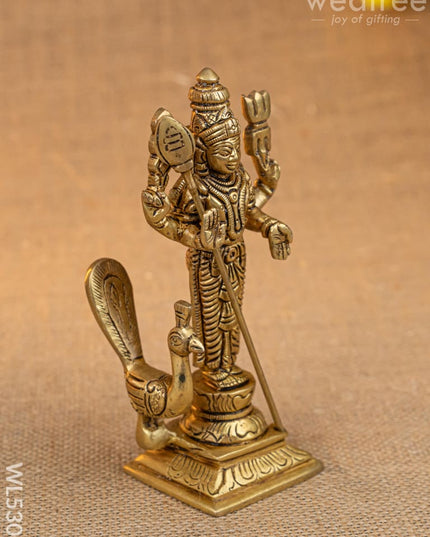 Brass Karthikeyan Idol - 6 inch - WL5308 - Brass Figurines