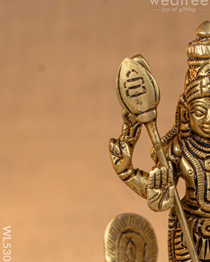 Brass Karthikeyan Idol - 6 inch - WL5308 - Brass Figurines
