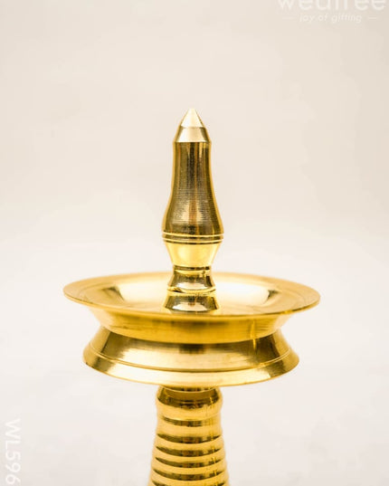 Brass Kerala Diya - 4 inch - WL5963 - Brass Diya