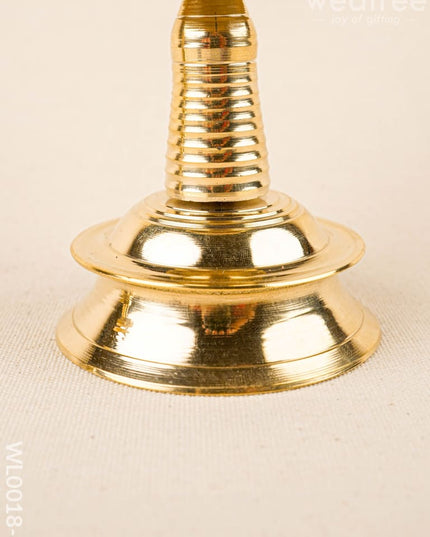 Brass Kerala Diya - Set of 2 - WL0018 - 6 inch - Brass Diya