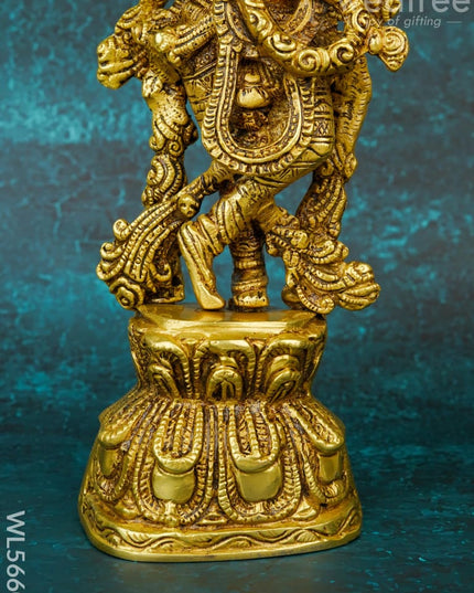 Brass Krishna Idol - 12 inch - WL5660 - Brass Figurines