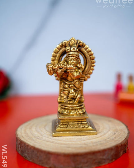 Brass Krishna Idol - 3 inch - WL5494 - Brass Figurines
