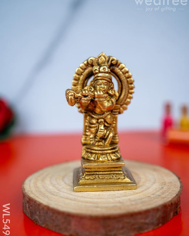 Brass Krishna Idol - 3 inch - WL5494 - Brass Figurines