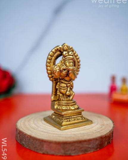 Brass Krishna Idol - 3 inch - WL5494 - Brass Figurines